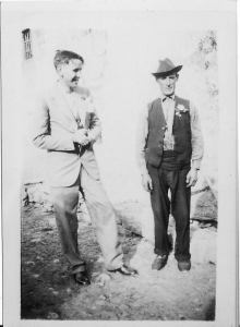 Francisco Gordón, con sombrero, murió en Valdenoceda. 