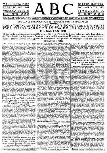 Diario ABC del 19 de febrero de 1941 
